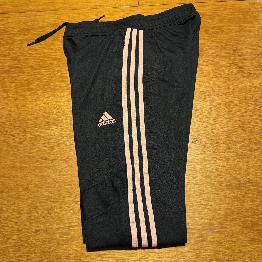 Adidas Women's Aeroready Tiro 19 Training Black Pink Athletic Pants Size XS